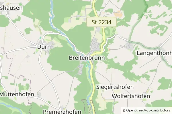 Mapa Breitenbrunn