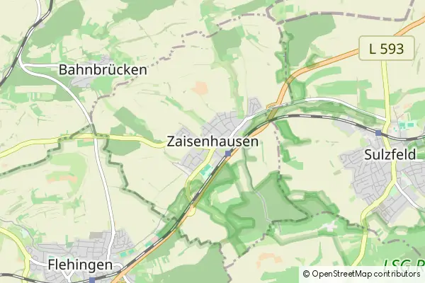 Mapa Zaisenhausen