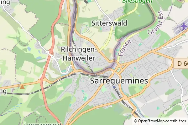 Mapa Rilchingen-Hanweiler