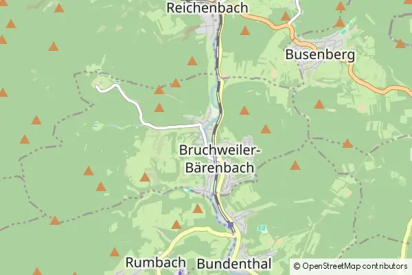 Mapa Bruchweiler-Baerenbach