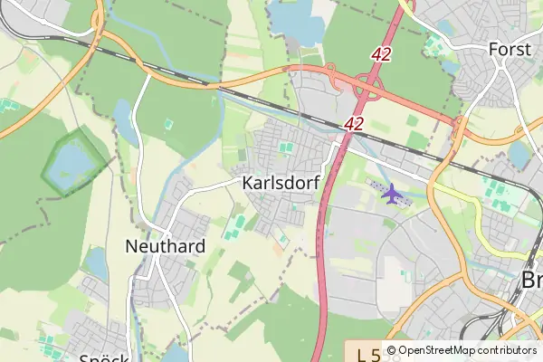 Mapa Karlsdorf-Neuthard