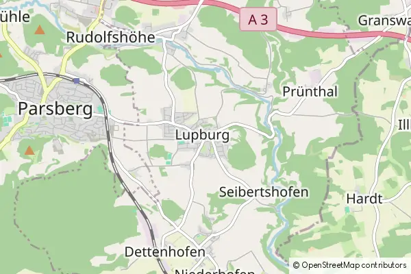 Mapa Lupburg