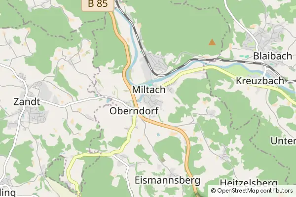 Mapa Miltach