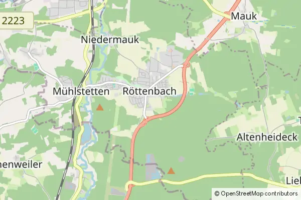 Mapa Röttenbach