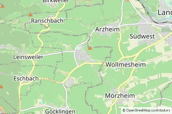 Mapa Ilbesheim bei Landau in der Pfalz