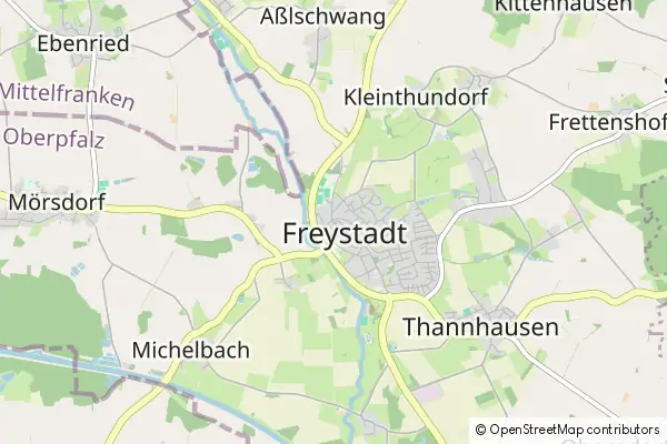 Mapa Freystadt