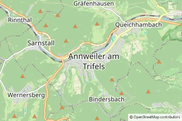 Mapa Annweiler am Trifels