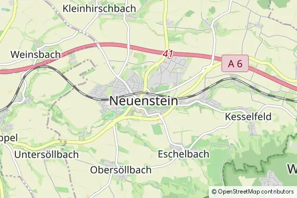 Mapa Neuenstein