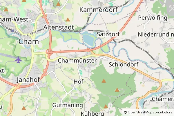 Mapa Chammünster