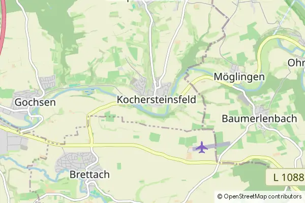 Mapa Hardthausen am Kocher