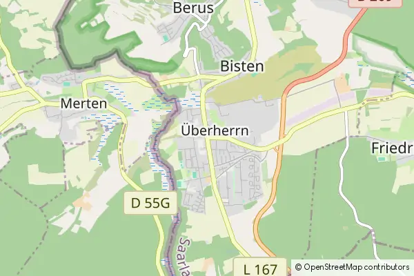 Mapa Ueberherrn