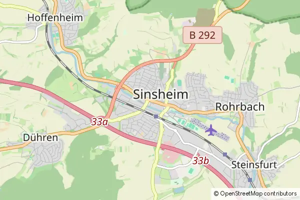 Mapa Sinsheim