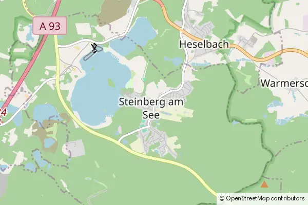 Mapa Steinberg am See