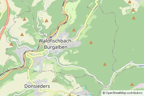 Mapa Waldfischbach-Burgalben