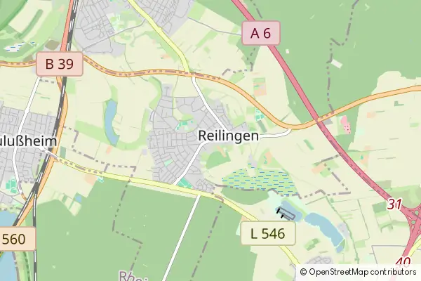 Mapa Reilingen