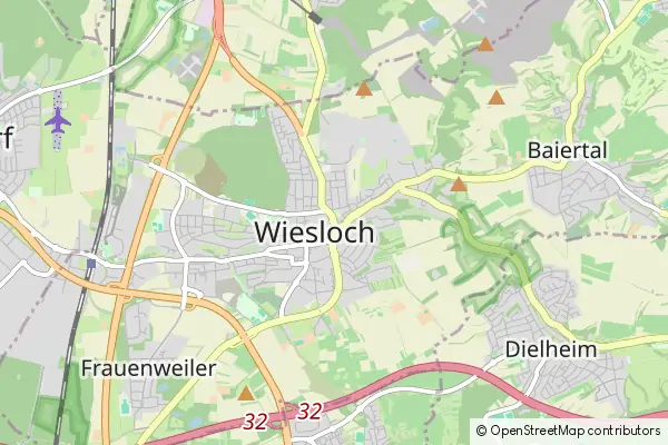 Mapa Wiesloch