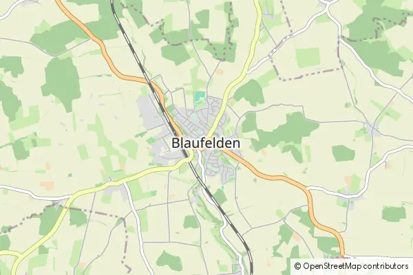 Mapa Blaufelden