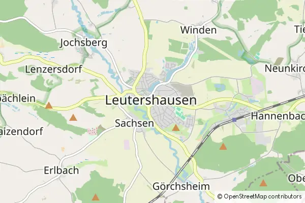 Mapa Leutershausen