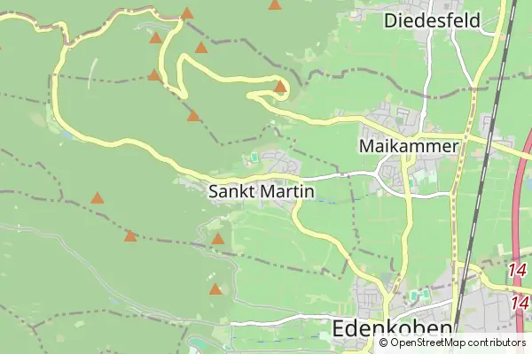 Mapa Sankt Martin