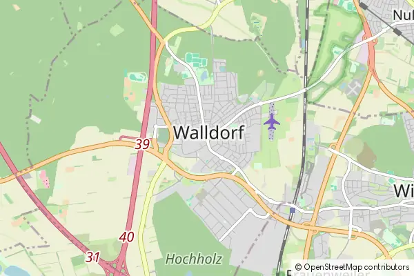 Mapa Walldorf