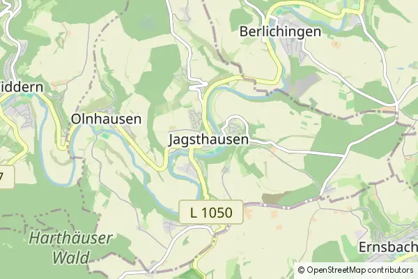 Mapa Jagsthausen