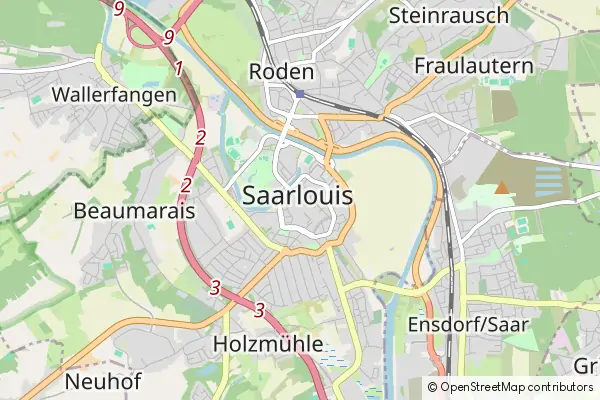 Mapa Saarlouis