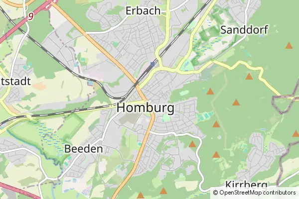 Mapa Homburg