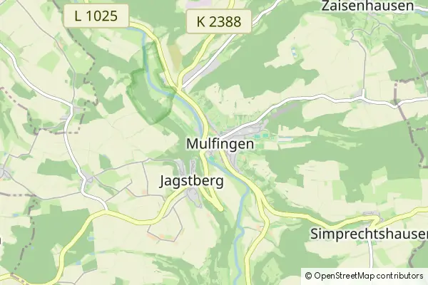 Mapa Mulfingen