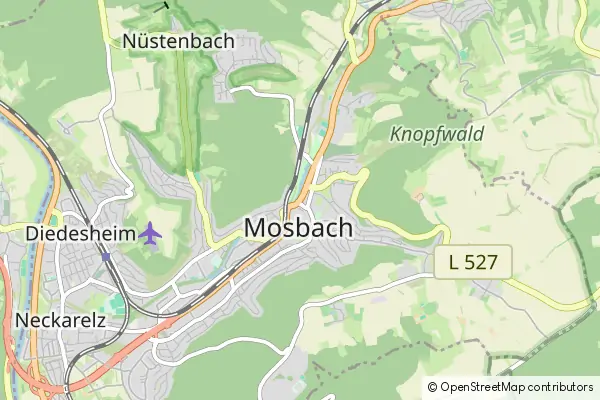 Mapa Mosbach