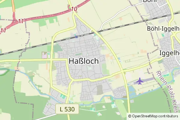 Mapa Haßloch