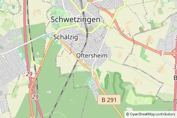 Mapa Oftersheim