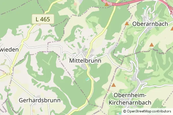 Mapa Mittelbrunn