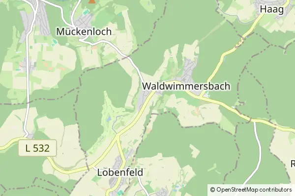 Mapa Lobbach