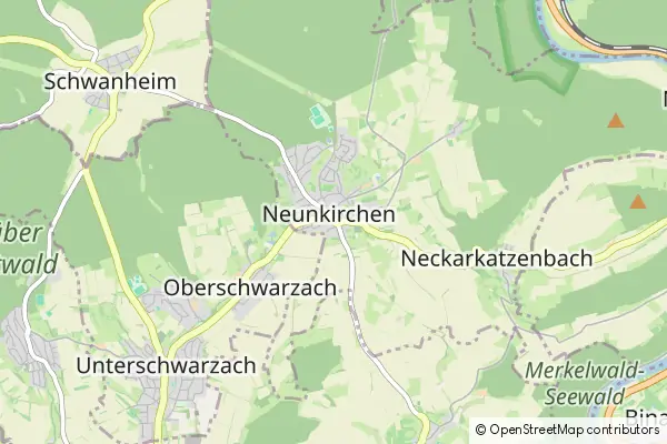 Mapa Neunkirchen b Mosbach