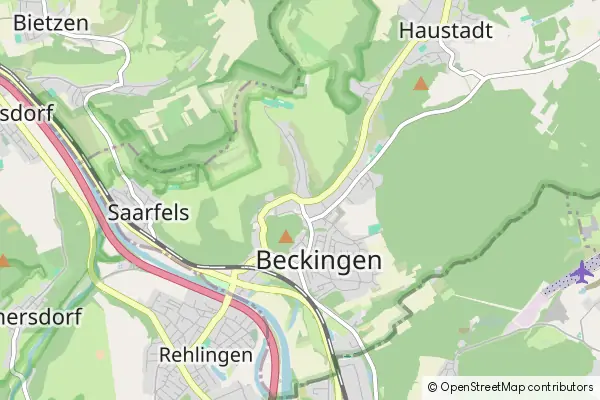 Mapa Beckingen