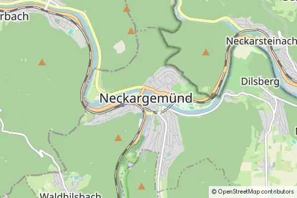 Mapa Neckargemünd