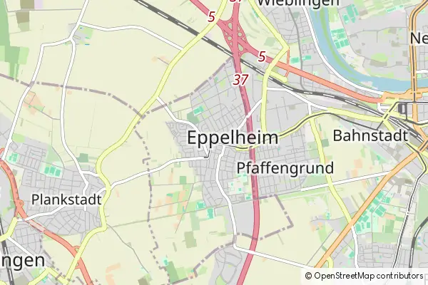 Mapa Eppelheim