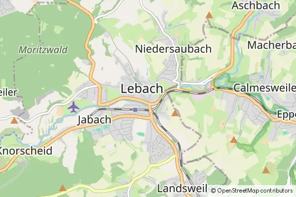 Mapa Lebach