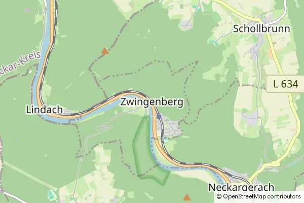 Mapa Zwingenberg