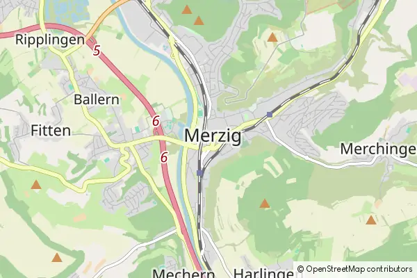 Mapa Merzig