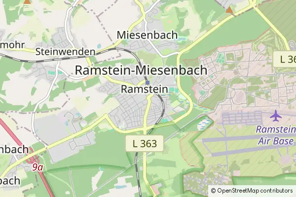 Mapa Ramstein-Miesenbach