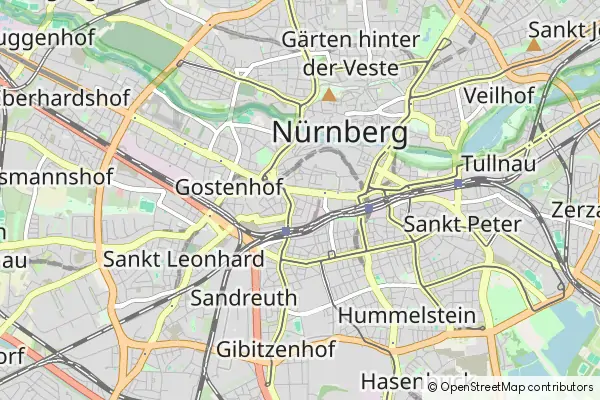 Mapa Nuremberg