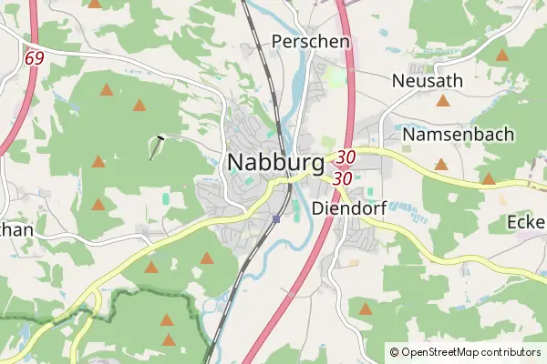 Mapa Nabburg