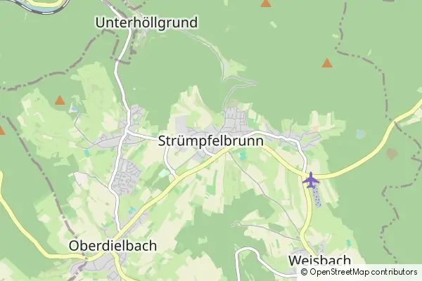 Mapa Strümpfelbrunn