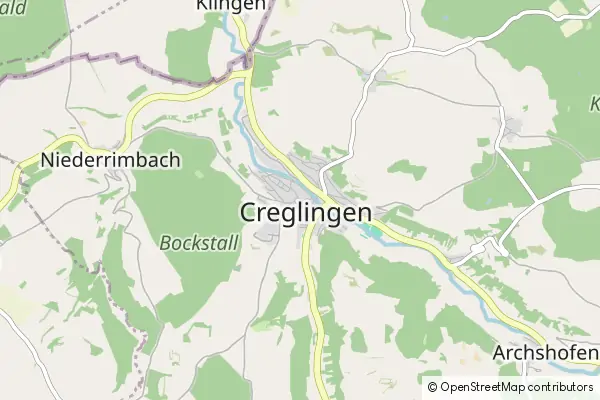 Mapa Creglingen