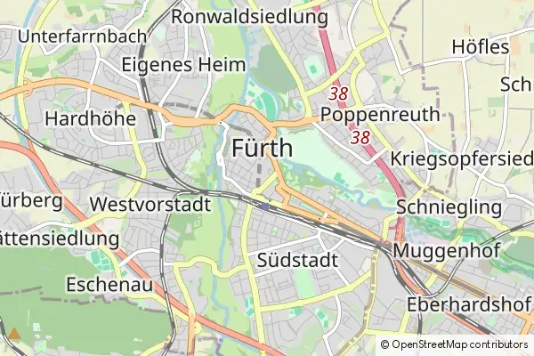 Mapa Fuerth