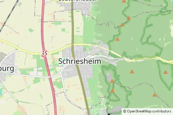 Mapa Schriesheim