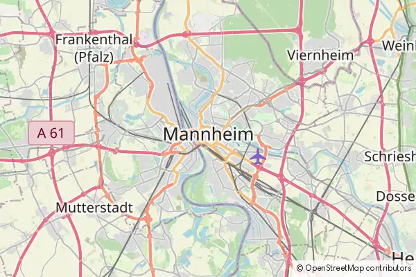 Mapa Mannheim