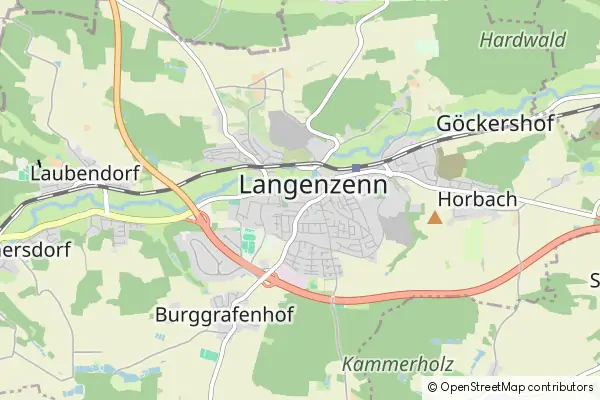 Mapa Langenzenn