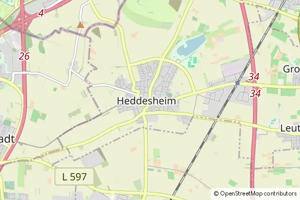 Mapa Heddesheim